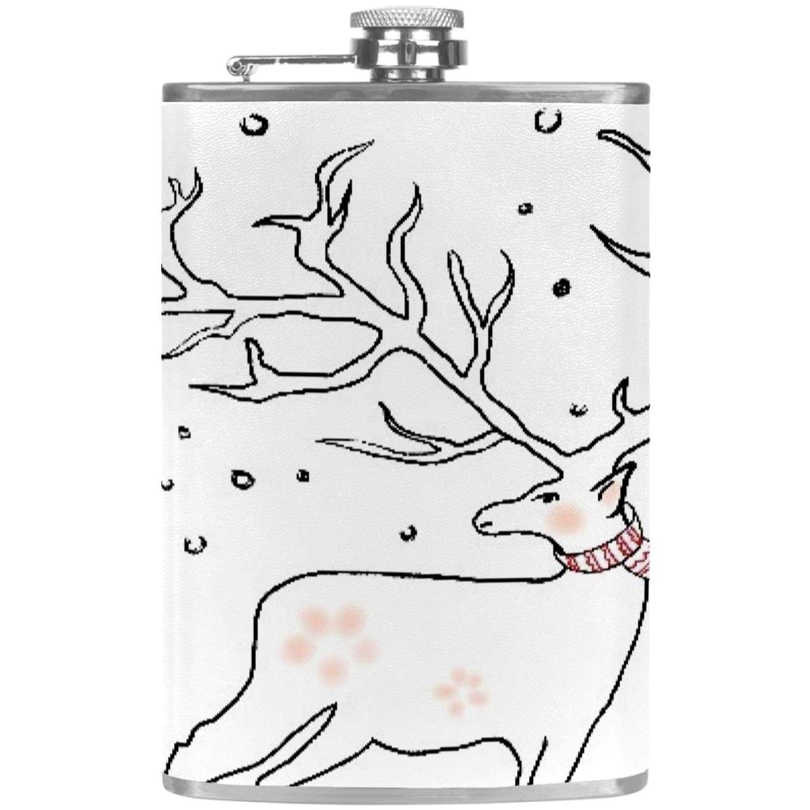 Flasque de Noël pour liqueur homme femme avec entonnoir de poche en acier inoxydable