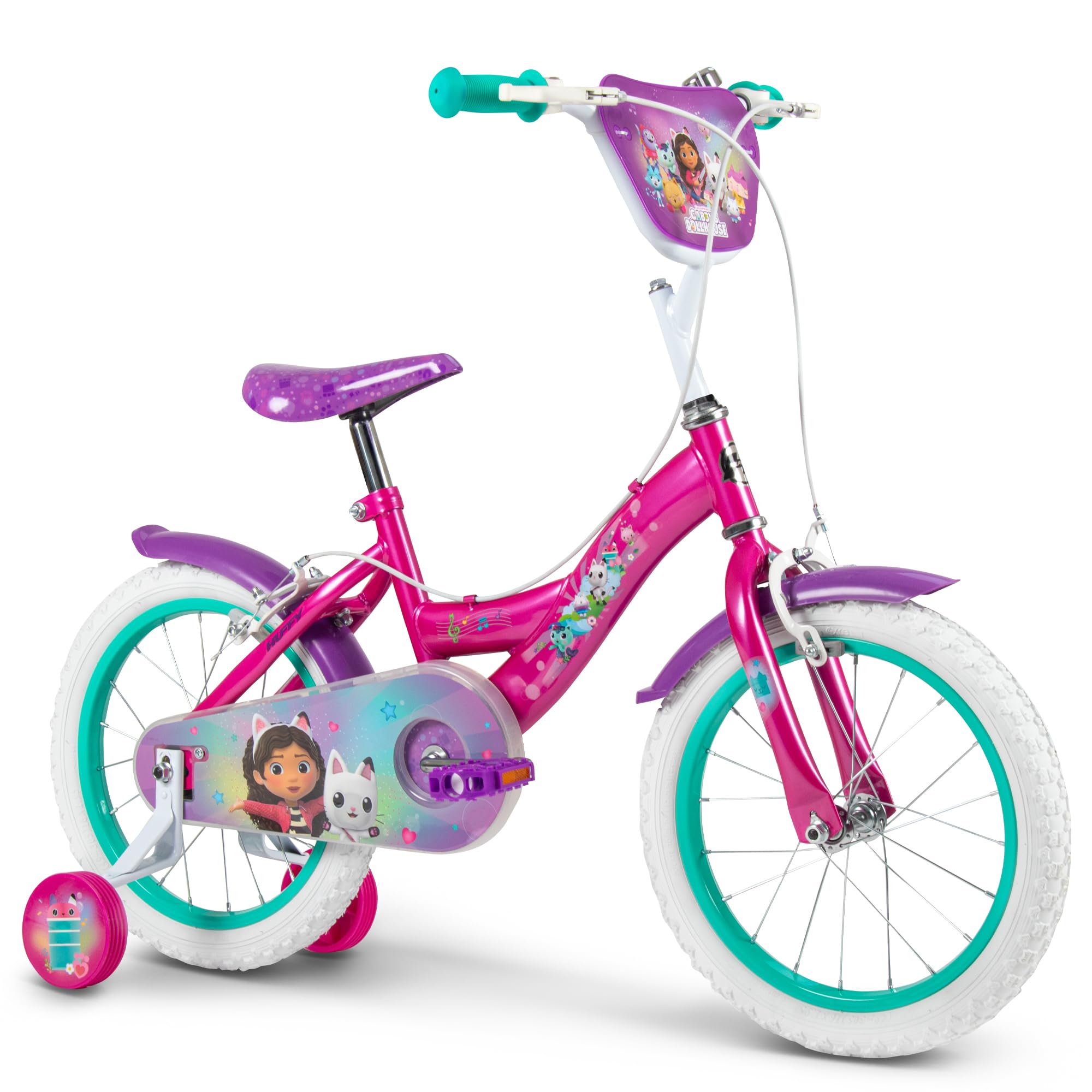 Huffy Gabby's Dollhouse Kinderfahrrad 12/14/16 Zoll mit Stützrädern