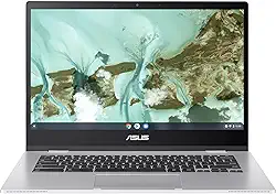 ASUS Chromebook CX1, 14 Polegadas FHD, Intel Celeron N4500, 64 GB SSD, 4 GB RAM, ChromeOS, Prata Transparente