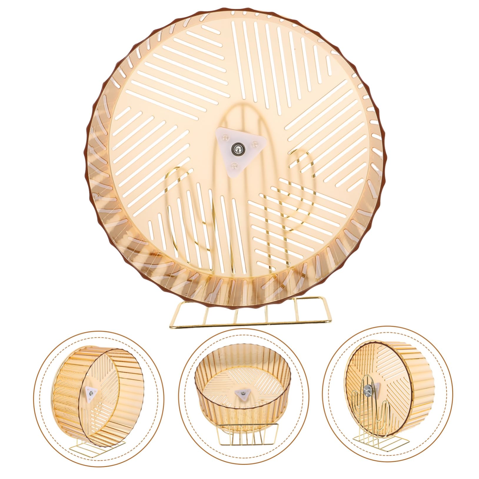 INOOMP Roue d'exercice pour Chinchilla Support, Base Stable en Plastique et Alliage, Jouet Adorable pour Cage, pour Animaux de Sport