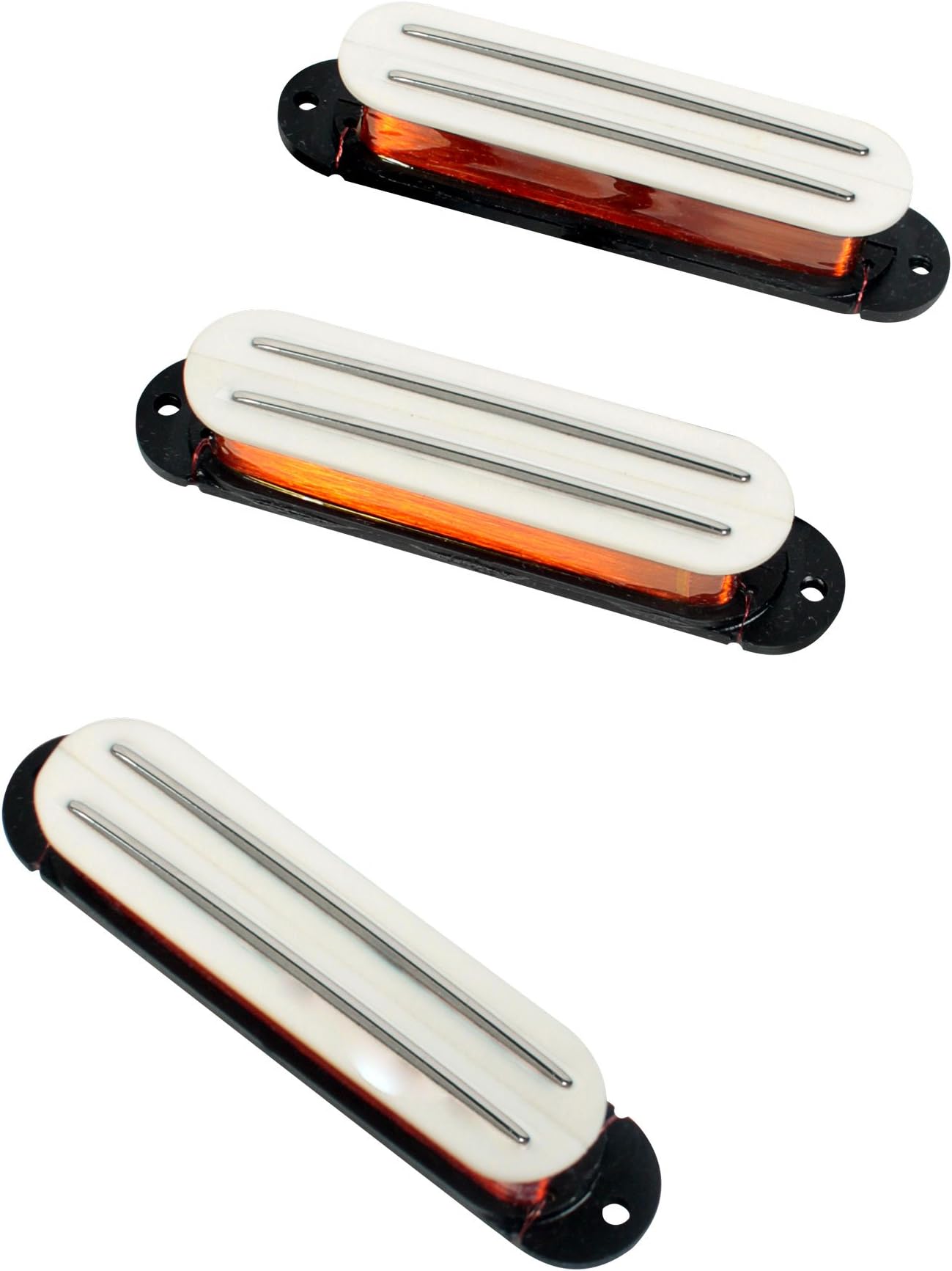JBE Joe Barden S-Deluxe Pickup Set Chunky Bridge for Strat Stratocaster - White