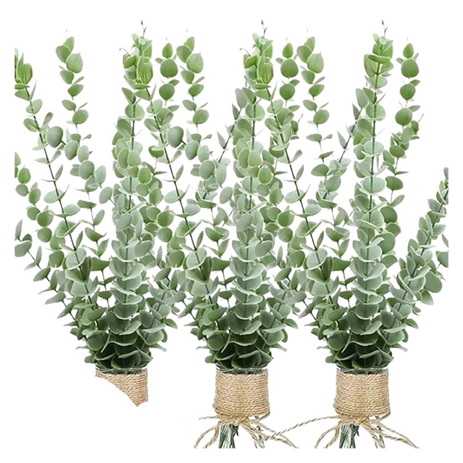 YGLEEULI Artificial Foliage Stems 36/10PCS Artificial Eucalyptus Stems Green Leaves Fake Plants Home Flowers Bouquet Wedding Centerpiece Decoration(36PCS-Light Green(A))