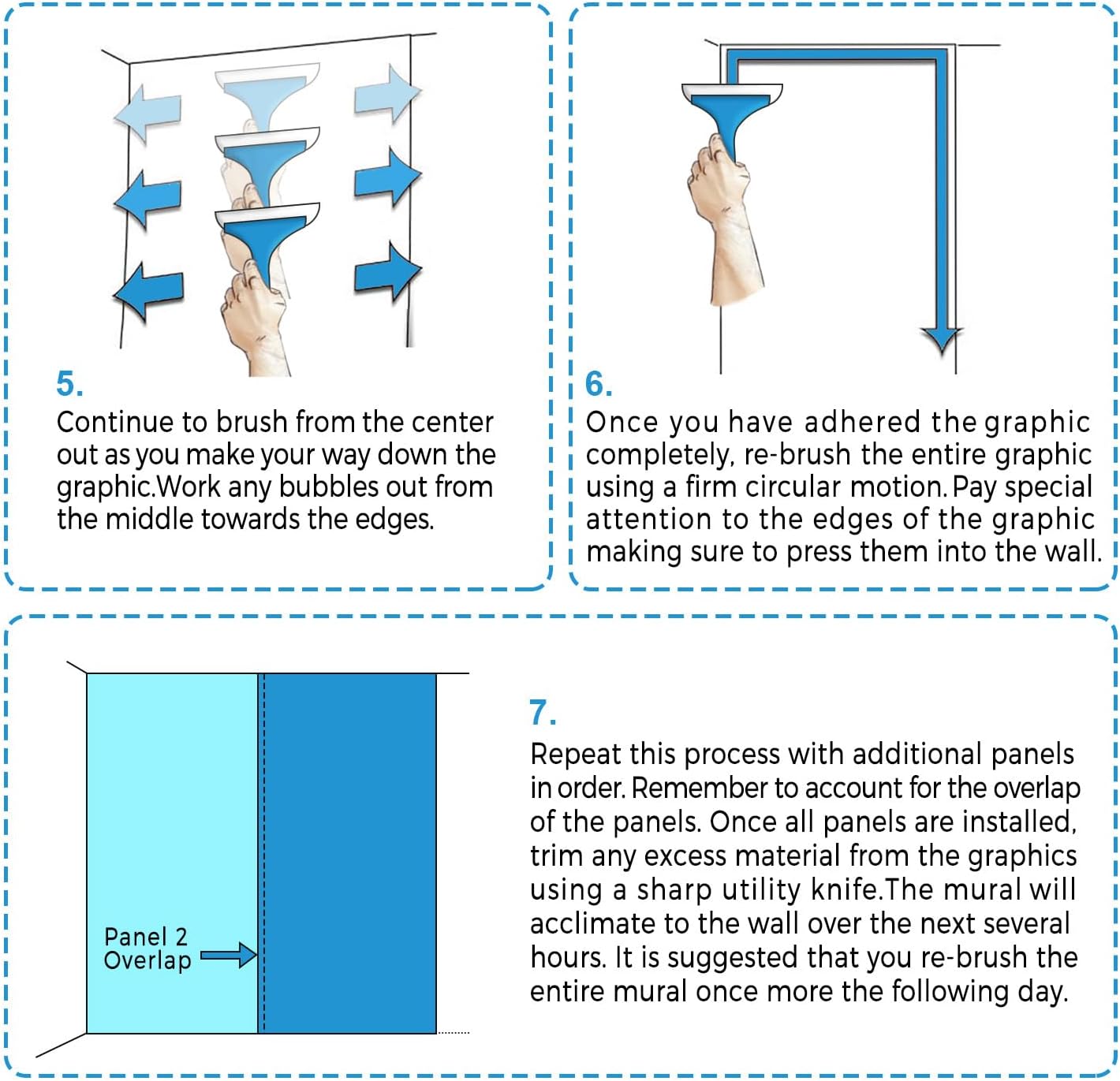 MUDECOR Wall Mural Modern Geometric Triangles Subtle Pastel Colors Not Peel and Stick, Non-Woven Wallpaper Wall Decoration for Bedroom Living Room - 132"x192"