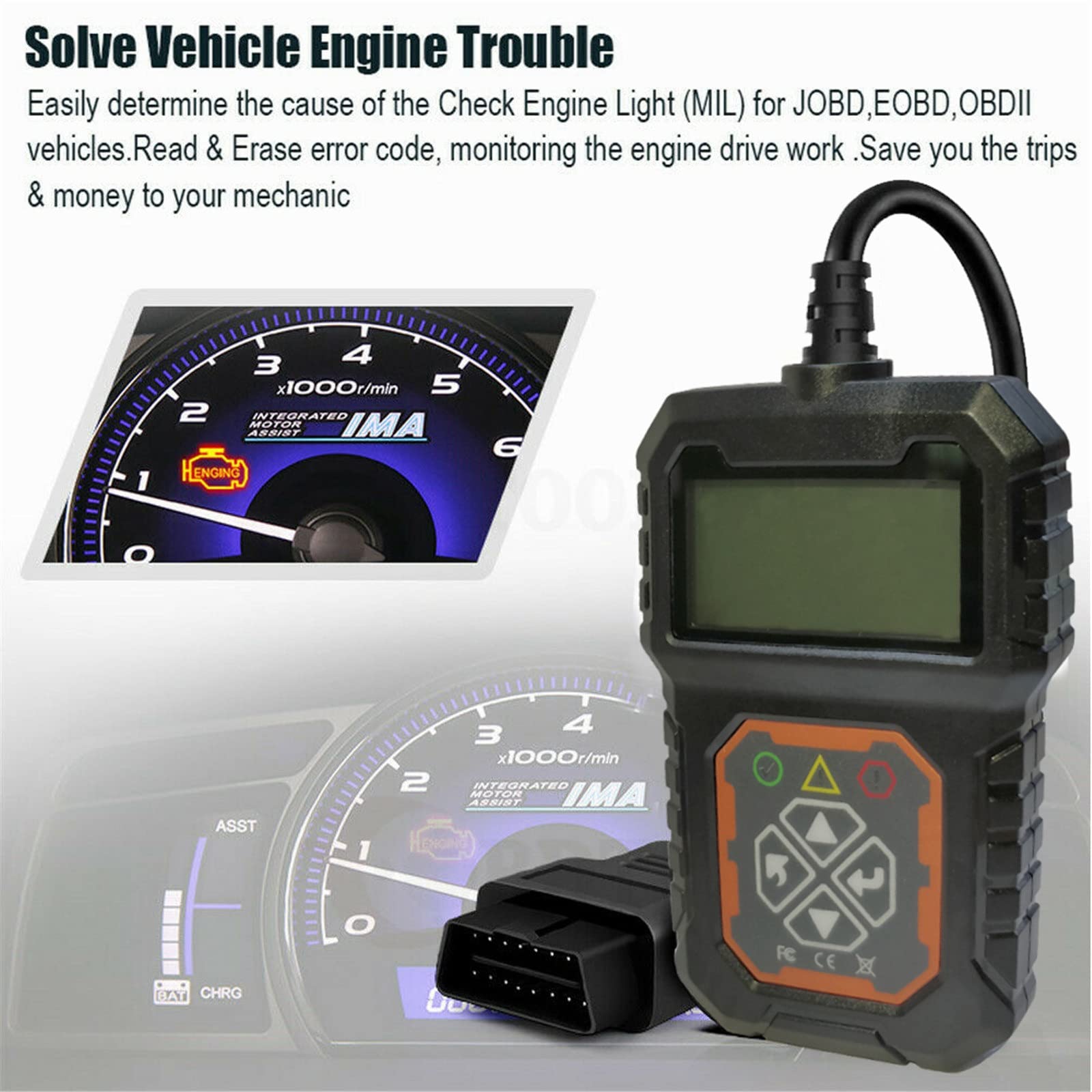 OBD2 Strumento Diagnostico Automatico OBD Scanner Strumento di Diagnosi dei Guasti Lettore di Codici Auto OBDII Rilevatore di Guasti Motore T31
