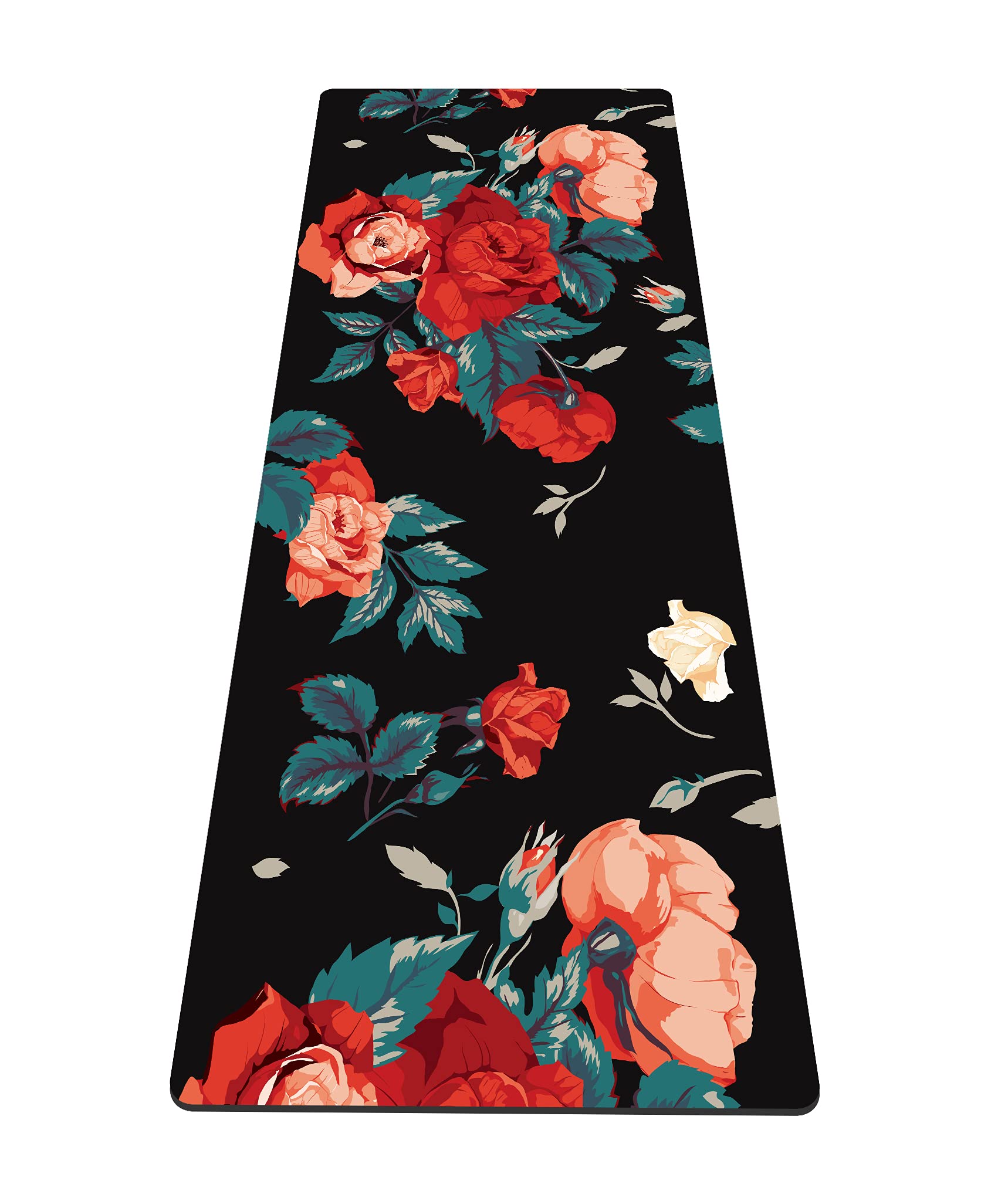 nuveti Yoga Mat Print Extra Thick TPE Non Slip Fitness Exercise Mat with Carrying Bag,72"x24" Extra Thick 6MM Exercise & Workout Mat for Yoga, Pilates Fitness and Floor Exercises — image 1