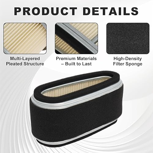 Miniatura 3 de Wadoy M74285 M97211 Filtro de aire compatible con John Deere 170 175 LX172 LX176  11013-2110 Reemplazo para Kawasaki FC400V FC420V