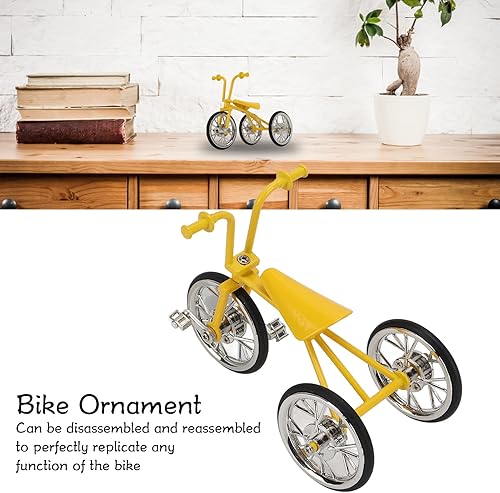 Miniatura 4 de Triciclo Modelo Ornamentos, Mini 3D Simulado Aleación Triciclo Ornamento Bicicleta Arte Escultura Metal Bicicleta Figuritas Decorativas