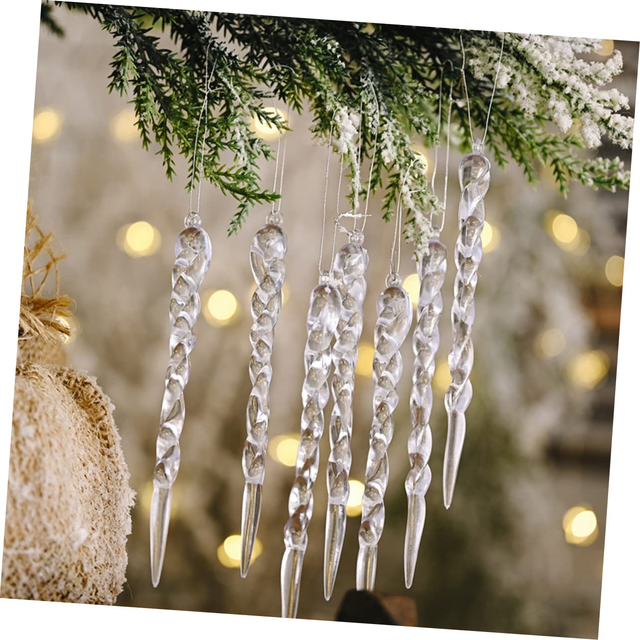 ABOOFAN 4 Juegos De Adornos Navideños Colgantes para Árbol De Navidad para Jardín Fiesta Boda 48 Unidades