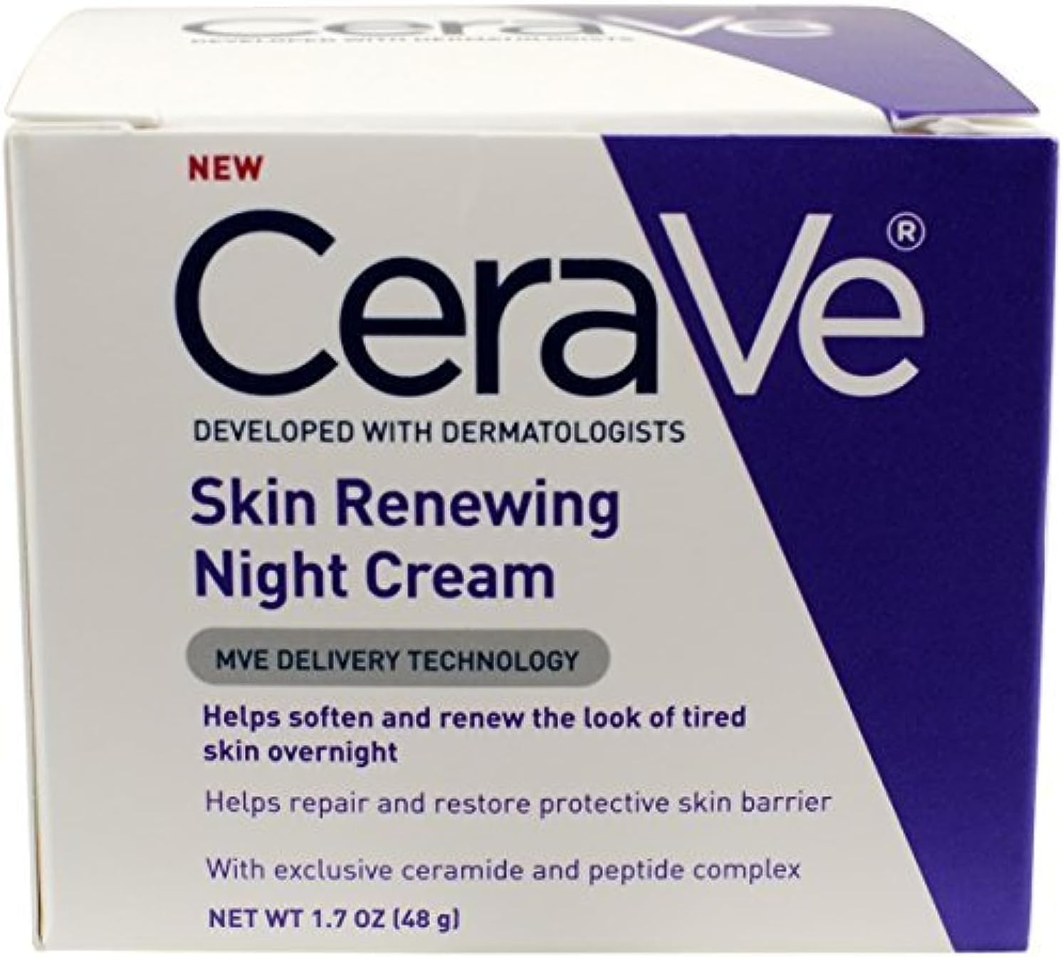 CeraVe Skin Renewing Night Cream, 50ml by CeraVe