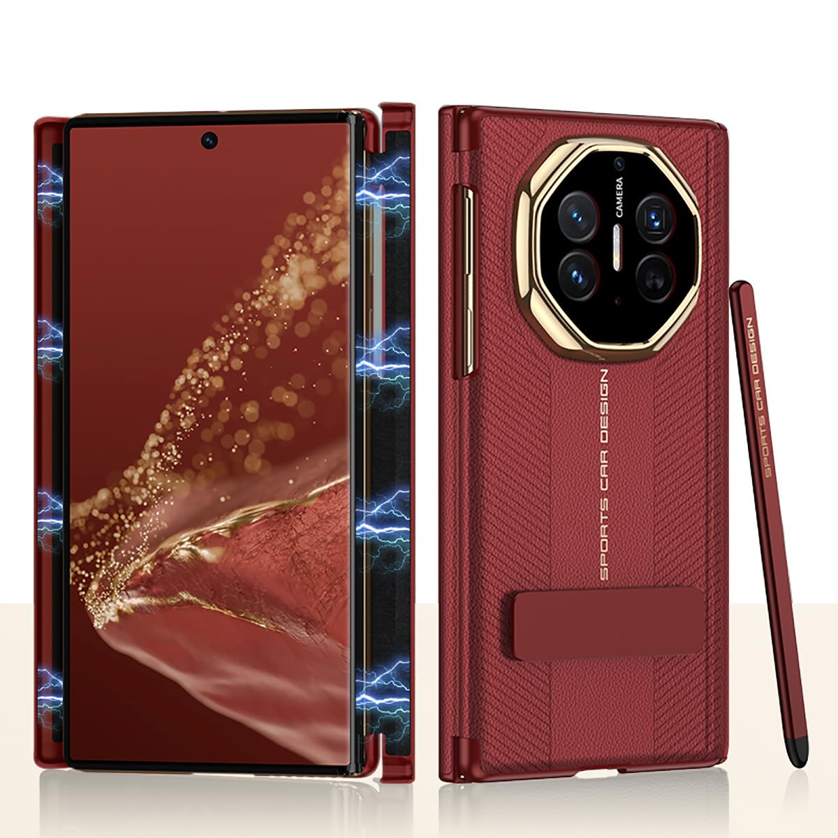 COQUE Hülle für Samsung Galaxy Z Fold 7 Cover,6D Mikrogepräg