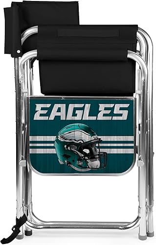 Miniatura 67 de PICNIC TIME NFL Unisex-Adult NFL Sports Chair with Side Table, Beach Chair, Camp Chair for Adults Negro