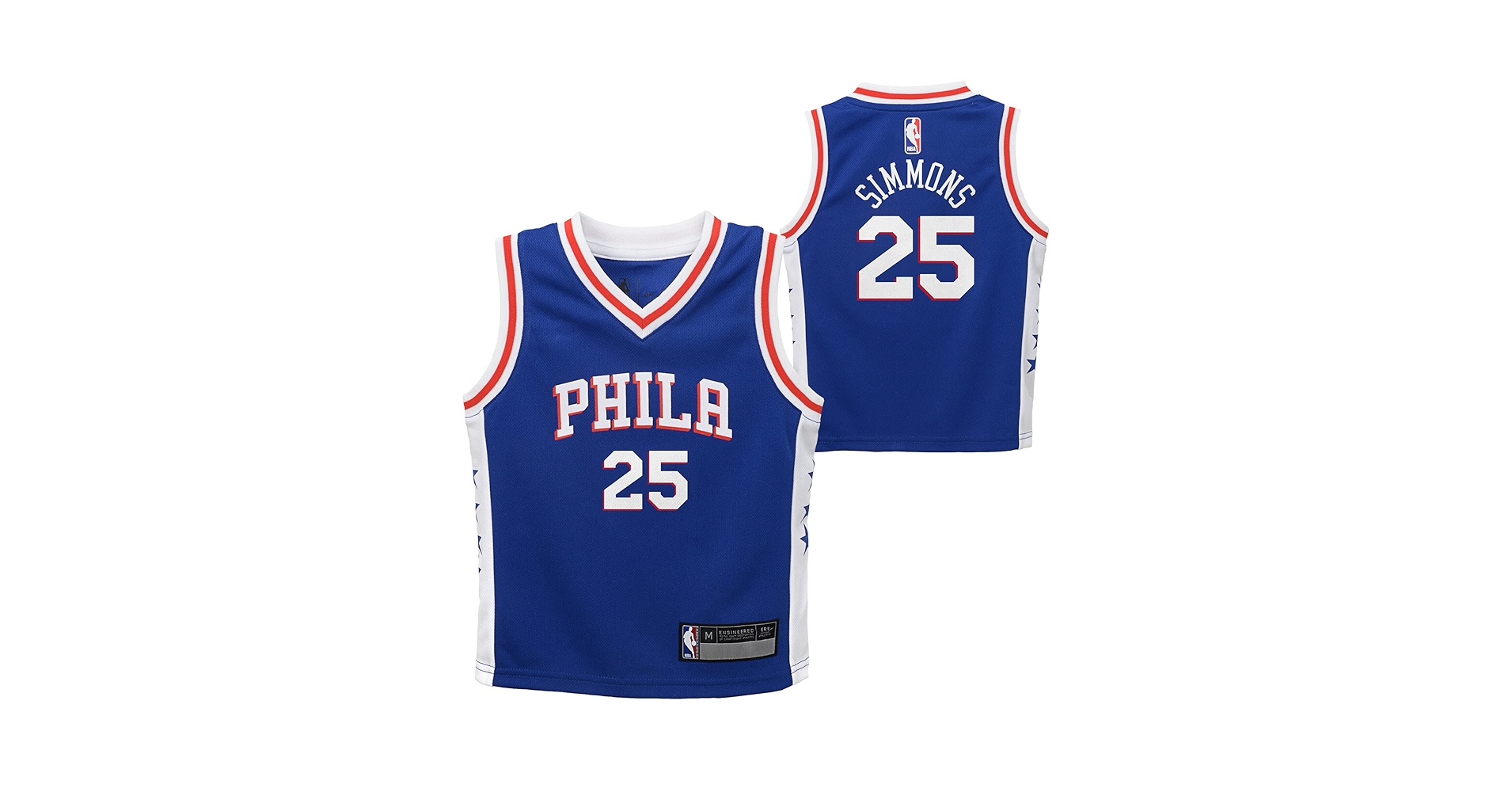 Amazon.com: Ben Simmons Philadelphia 76ers #25 Blue Kids 4-7