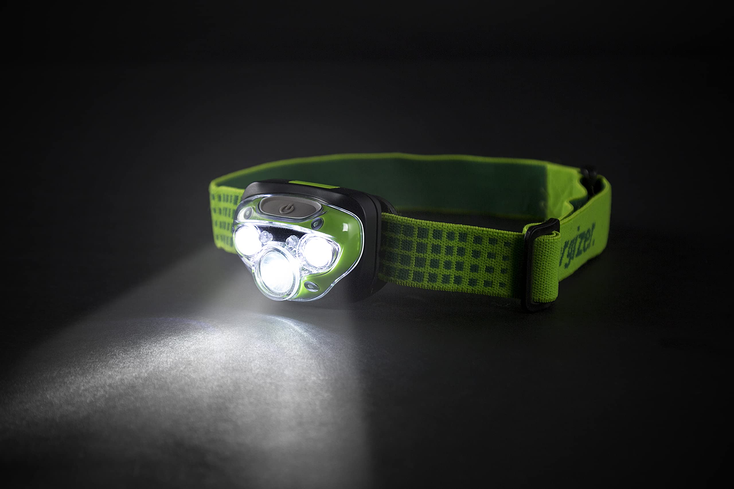 Energizer Linternas Aire Libre, Deporte Y Camping Vision Hd+ Latarka Czołowa, Czarny/Zielony, 10 x 3 cm