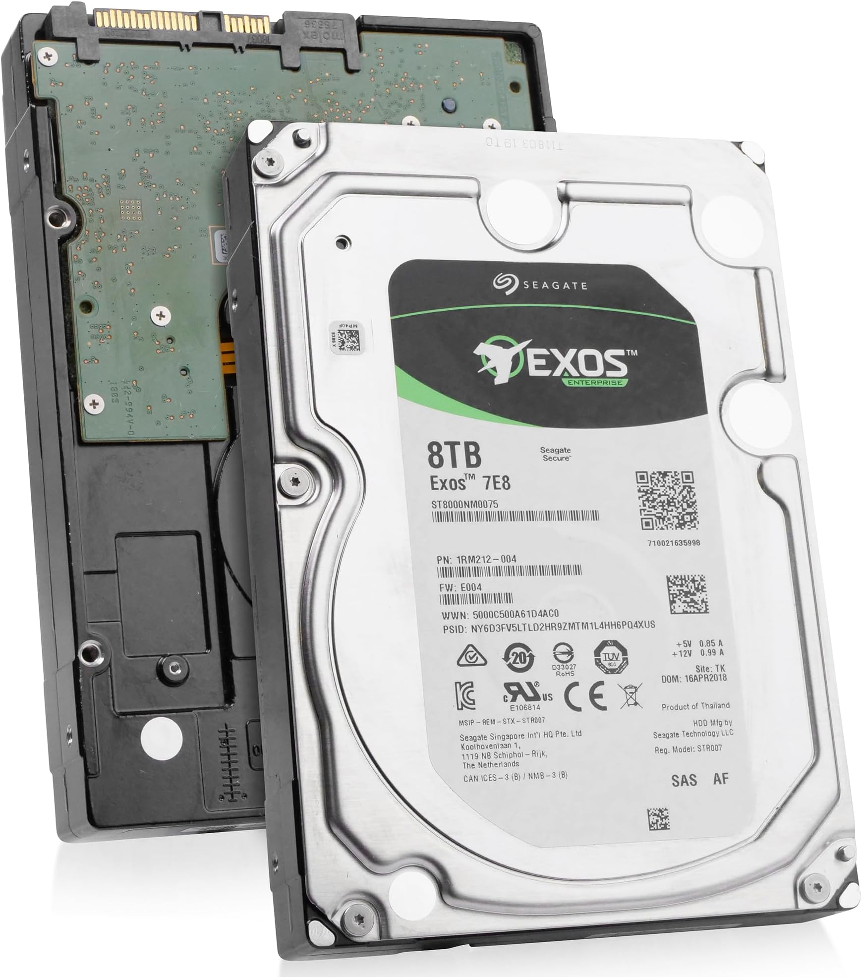 Seagate Exos 7E8 8TB 7200 RPM Nearline SAS 3.5-Inch Enterprise Hard Drive (ST8000NM0075) (Renewed)