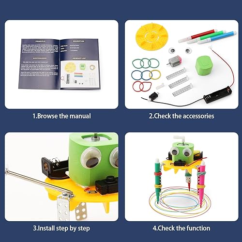 Miniatura 8 de STEM - Kits de robótica para niños de 5 a 7 años, 6 a 8, 8 a 10, 8 a 12, construye un robot de ingeniería, juguetes de construcción, proyectos de