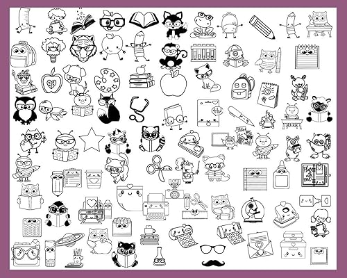 Miniatura 4 de ¡Elige tu imagen! Este libro pertenece al sello de libro personalizado autoentintado personalizado escolar sello grande de 3 líneas, por favor