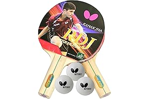 RDJ2 Butterfly Ping Pong Paddle and Ball Set
