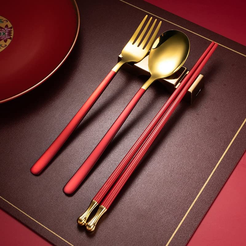 Juego de Palillos Chinos de 10 Pares, palitos de Sushi, Palillos de Metal Reutilizables, vajilla de aleación(Schwarz)