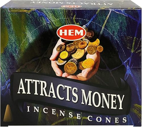 Miniatura 2 de Atrae conos de incienso de dinero y quemador de incienso de cono, paquete Insence Insense Hem Inciense