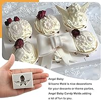 Vista 3 de Sijiangmold Molde de fondant de ángel para bebé, moldes de silicona para decoración de pasteles de bebé, decoración de pasteles, decoración