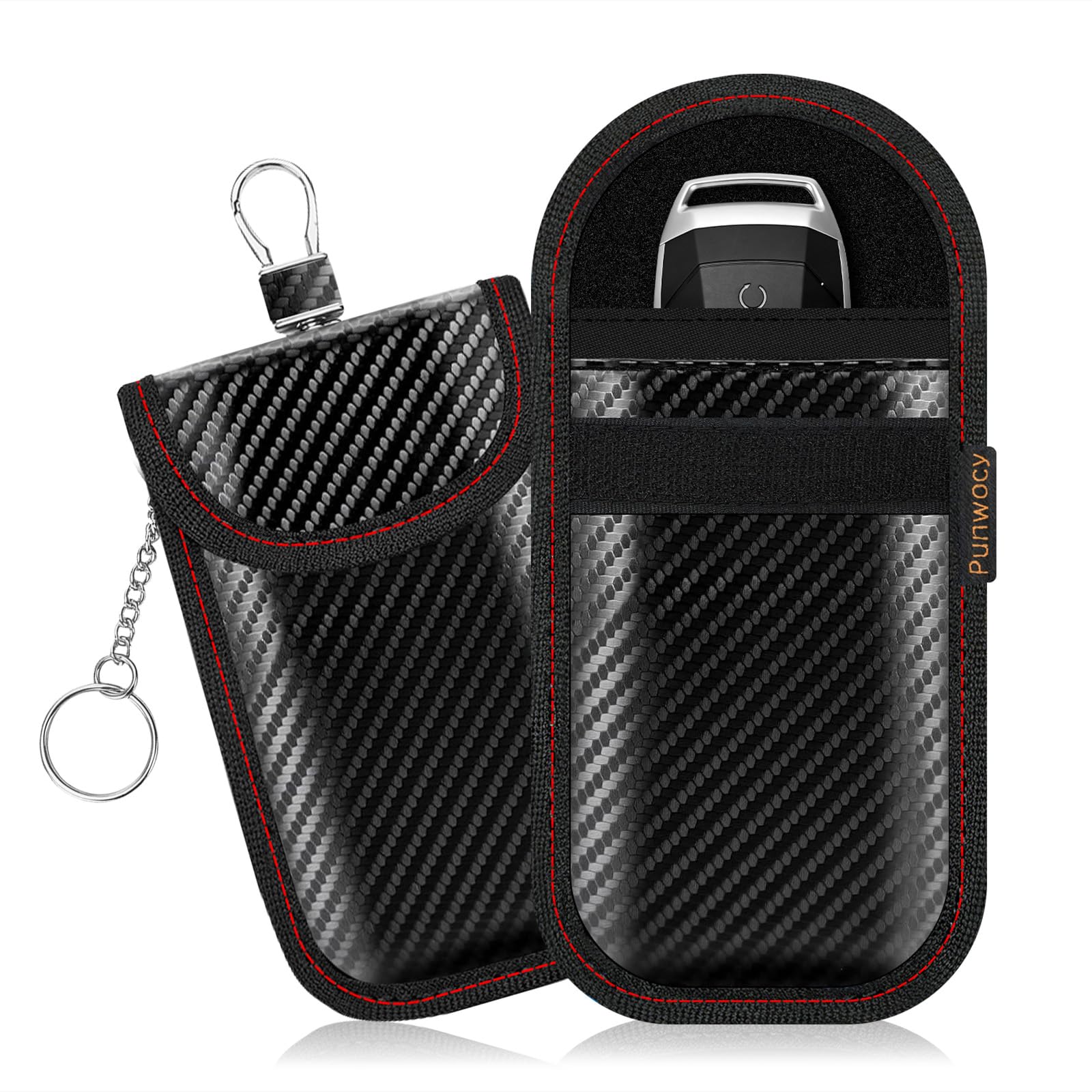 Photo 1 of Punwocy Faraday Pouch for Key Fob (2 Pack)
