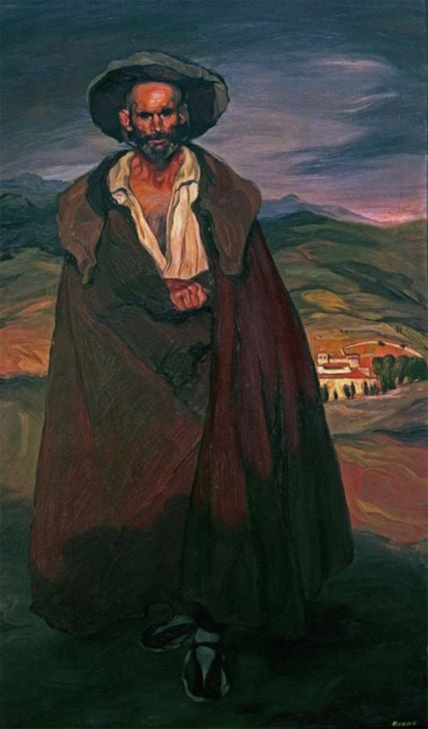 SERENDIPITP Vintage Wall Art Canvas Nordic Poster Canvas Print Picture Man From Segovia by Ignacio Zuloaga Y Zabaleta Wall Art Poster for Home Decor 60x90cm