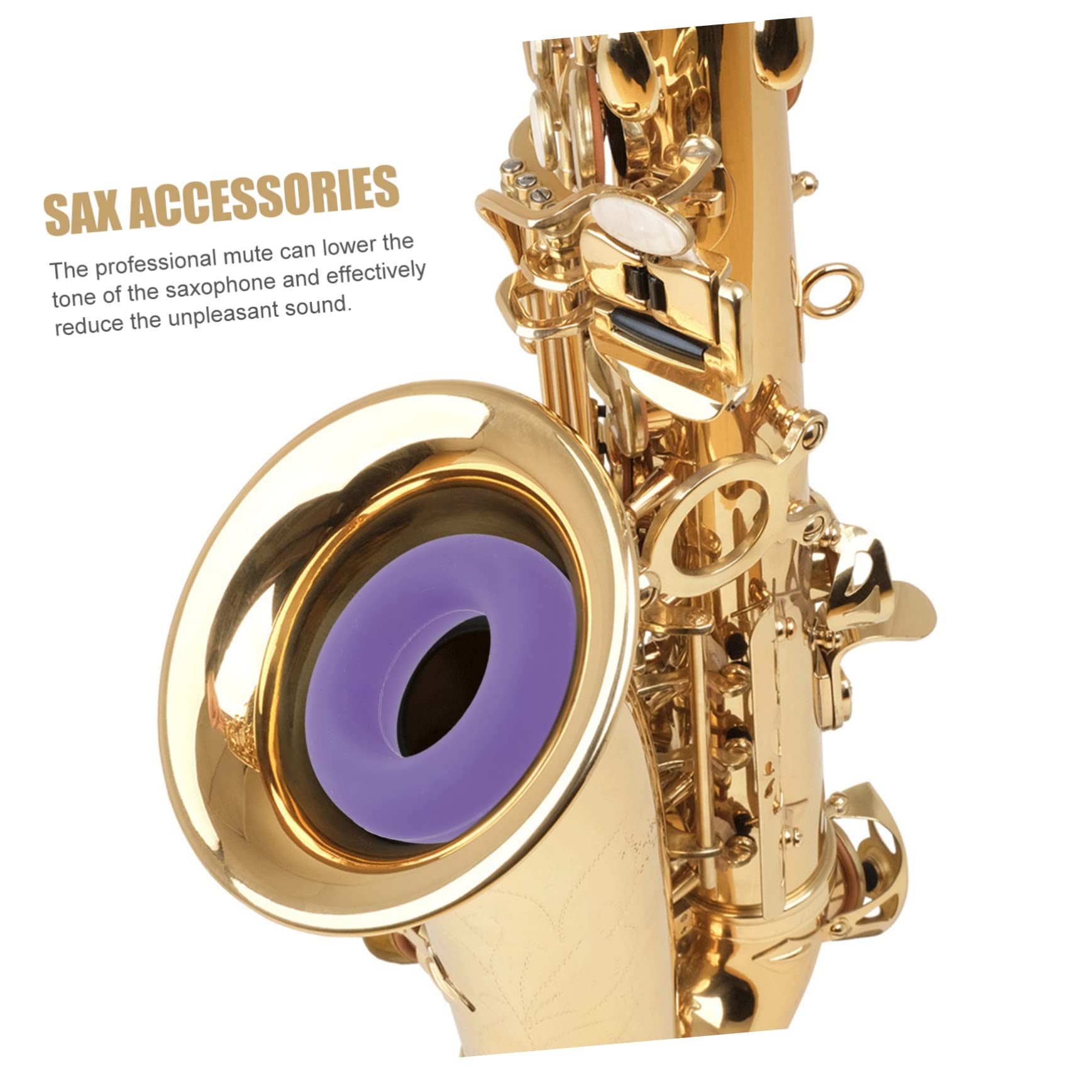 SUPVOX 5pièces Silicone Pour Saxophone Alto Accessoire Pratique Pour Bruit Pour Séances De Pratique