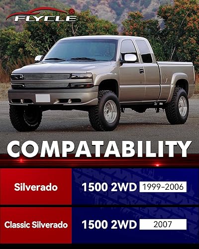 Miniatura 26 de FLYCLE Bloques de elevación traseros de 3 pulgadas compatibles con Chevy Silverado 1500 Sierra 1500, kit de nivelación trasera de 3 pulgadas