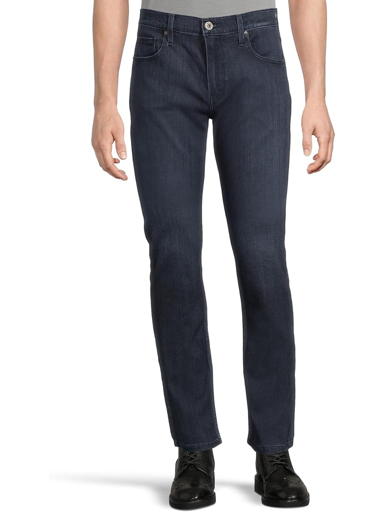 Navy Paige Federal Transcend Slim Straight Fit Jeans in Franjo