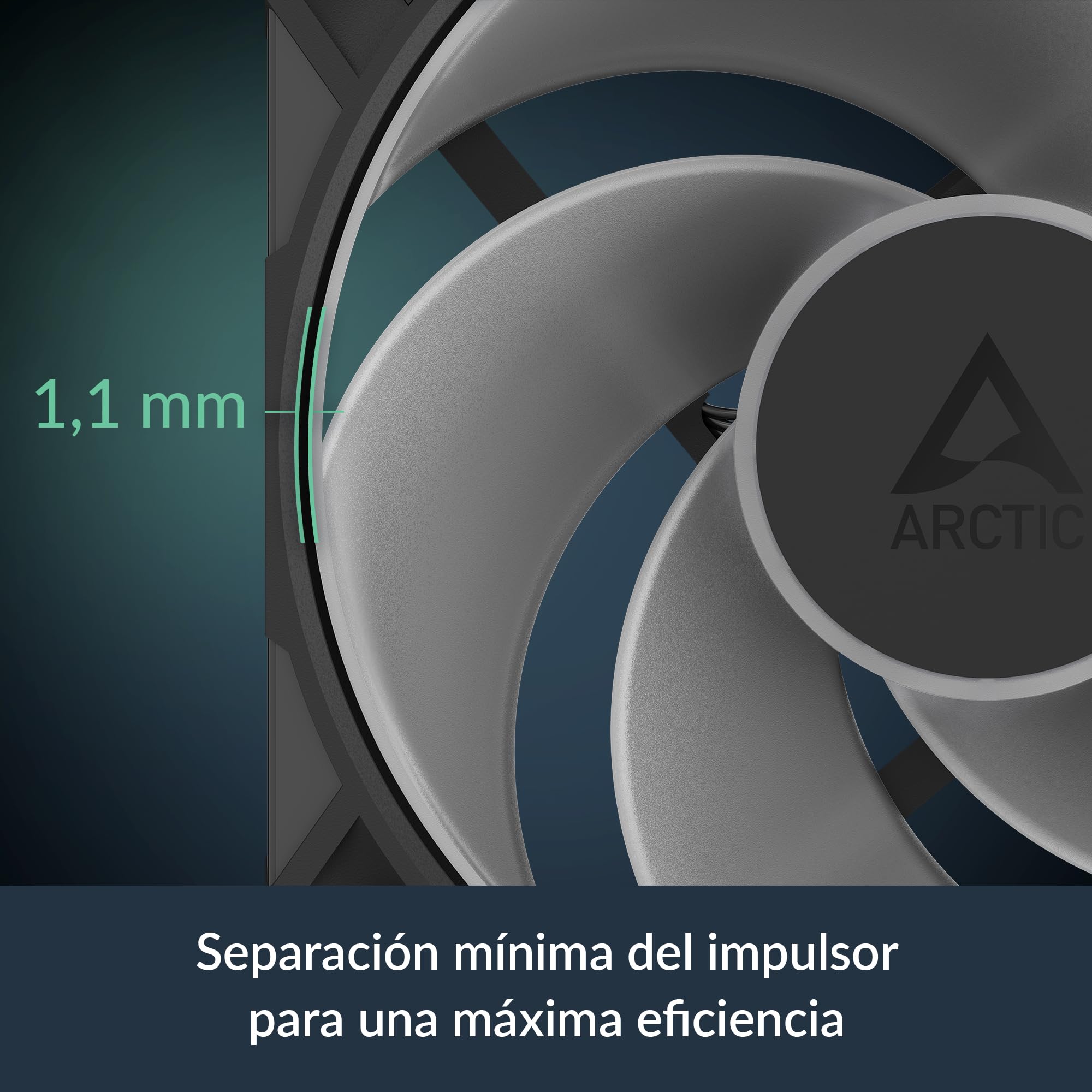 ARCTIC P12 Pro Reverse A-RGB (3 Pack) - 120 mm Ventilador Prémium con flujo de aire inverso, Ventilador PWM con divisor de cable en Y, 500-3000 rpm, 0 rpm <5% PWM, 5V Digital RGB, FDB, 4-Pin - Negro