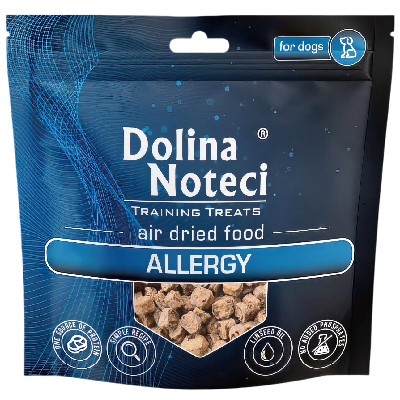 Dog Training Treats - Air Dried Dog Food - Support for Fitness/Skin & Coat/Digestive/Joint/Allergy - Healthy Nutritious - Dolina Noteci (130g)