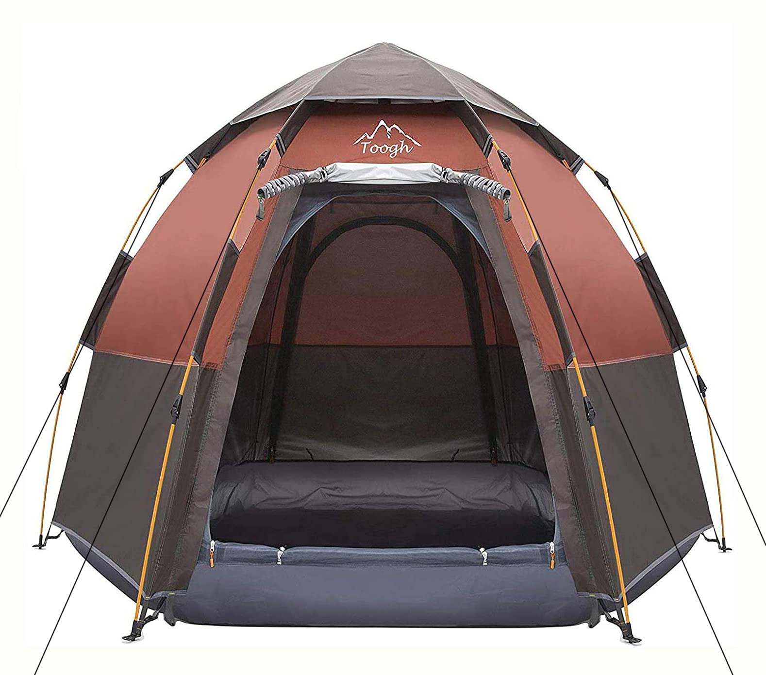 Buy Toogh 34 Person Camping Tent 60 Seconds Set Up Tent Waterproof Pop Up Hexagon Outdoor