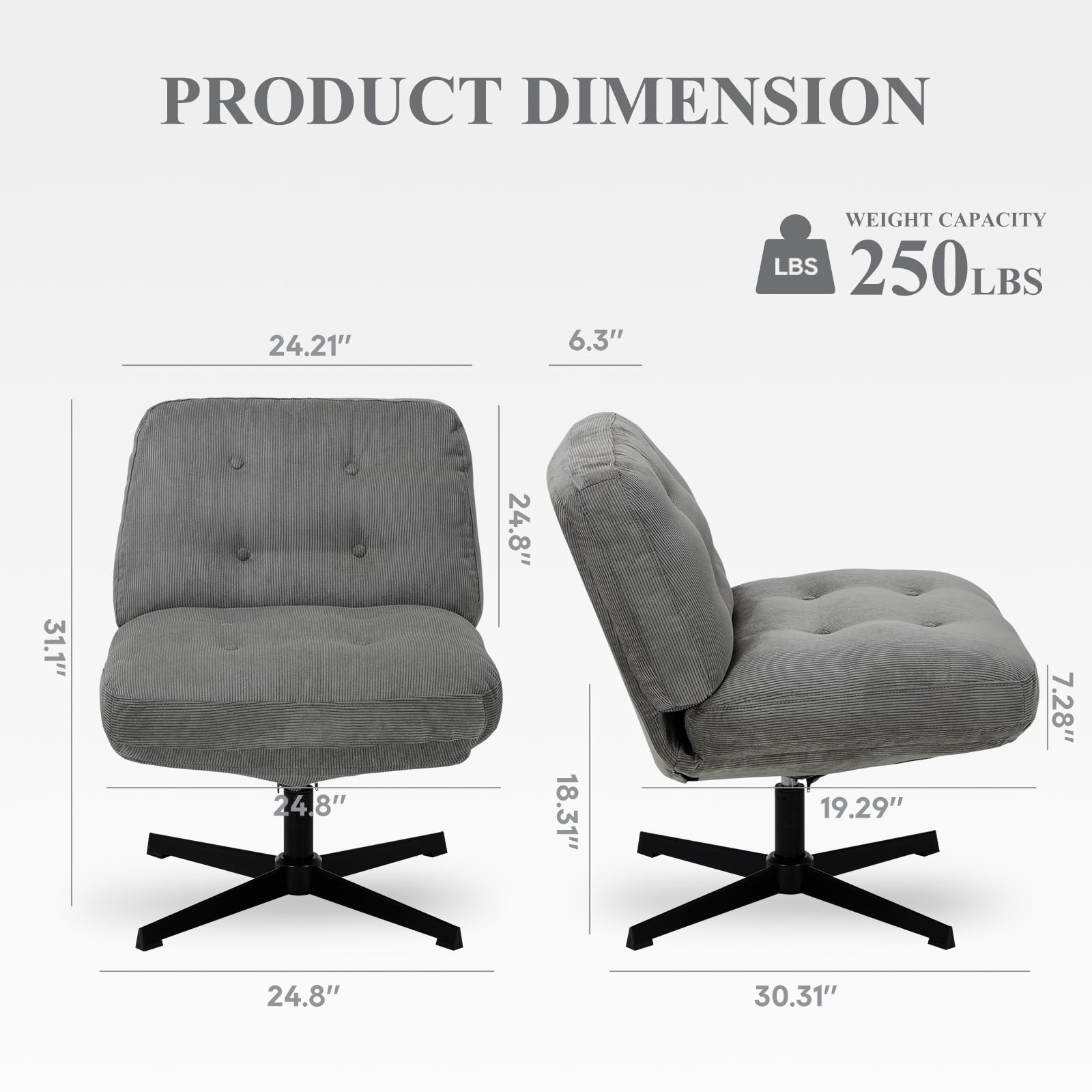 Replacement Elastic Chair Armrest Pads, Hand Rest Protector For Office Chair 2 Pcs Black