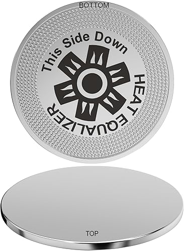 -Difusor de calor de alto pulido de grado comercial de 12 pulgadas para estufas de gas y eléctricas, aluminio resistente y aleación de cobre, 0.551