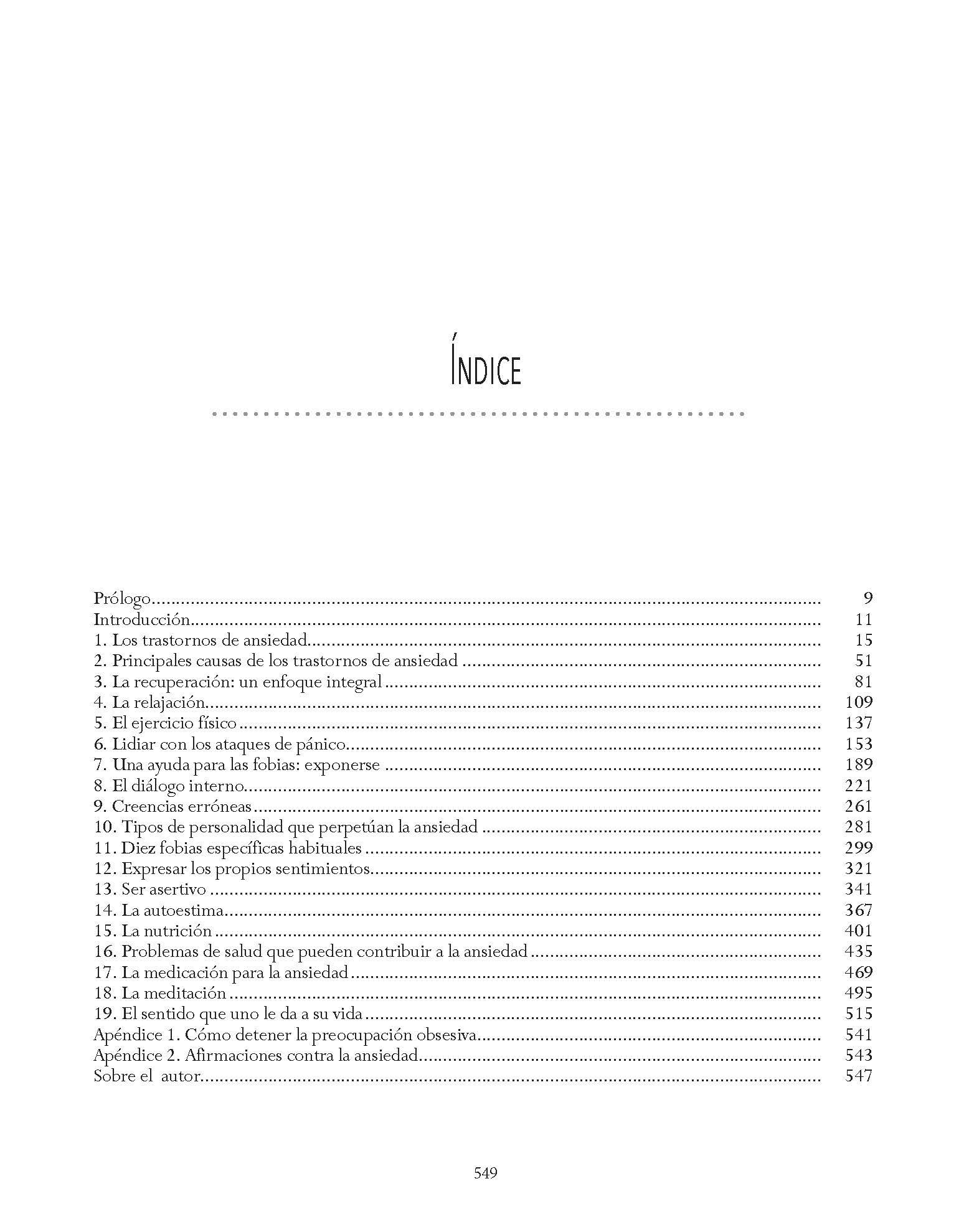 Ansiedad y fobias: Libro de trabajo
