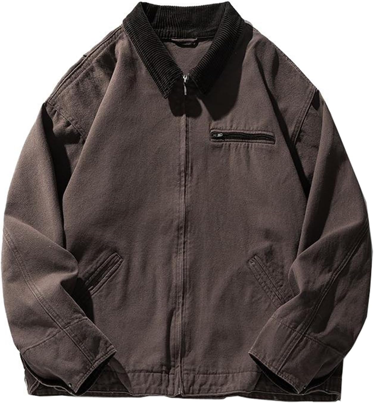 American Workwear Jacket for Men and Women, Autumn Vintage Corduroy Jacket