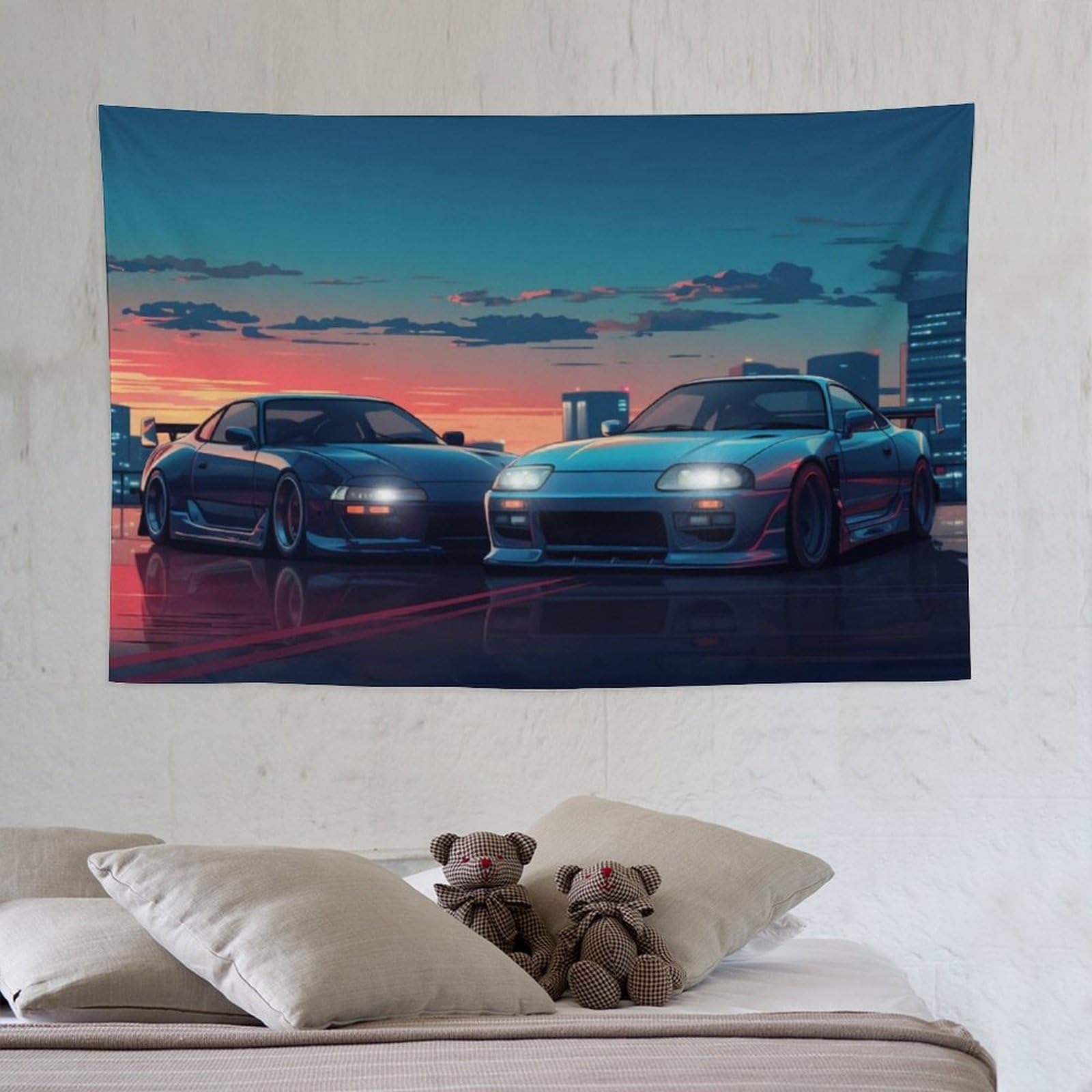 Amazon.com: QEOPGNE Car Tapestry Wall Hanging Car Flag Large Wall