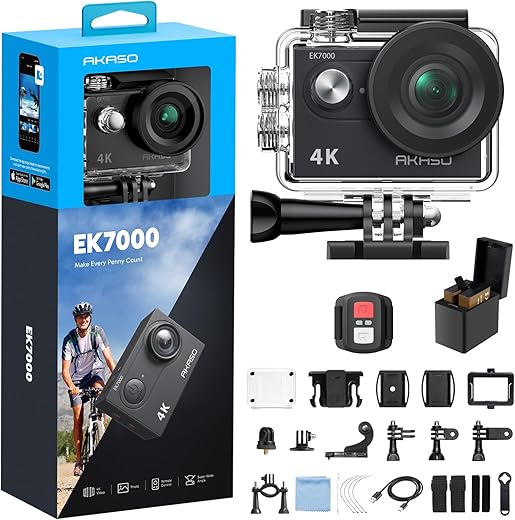 AKASO EK7000 4K WiFi Waterproof 170° Wide Action Camera