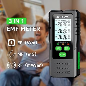 EMF Detector Meter, Detect All 3 Types of Electromagnetic Radiation