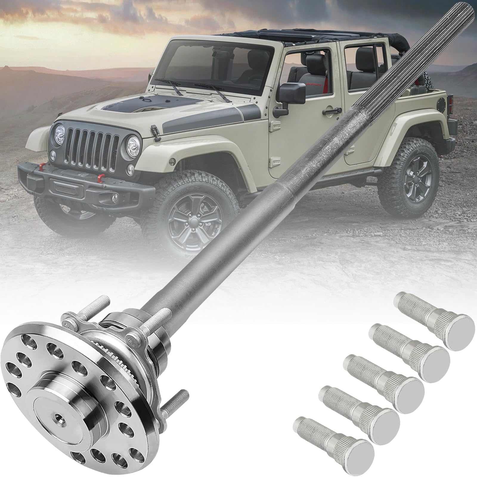 Amazon.com: WildGear Rear Axle Shaft Assembly with Axle Bearing