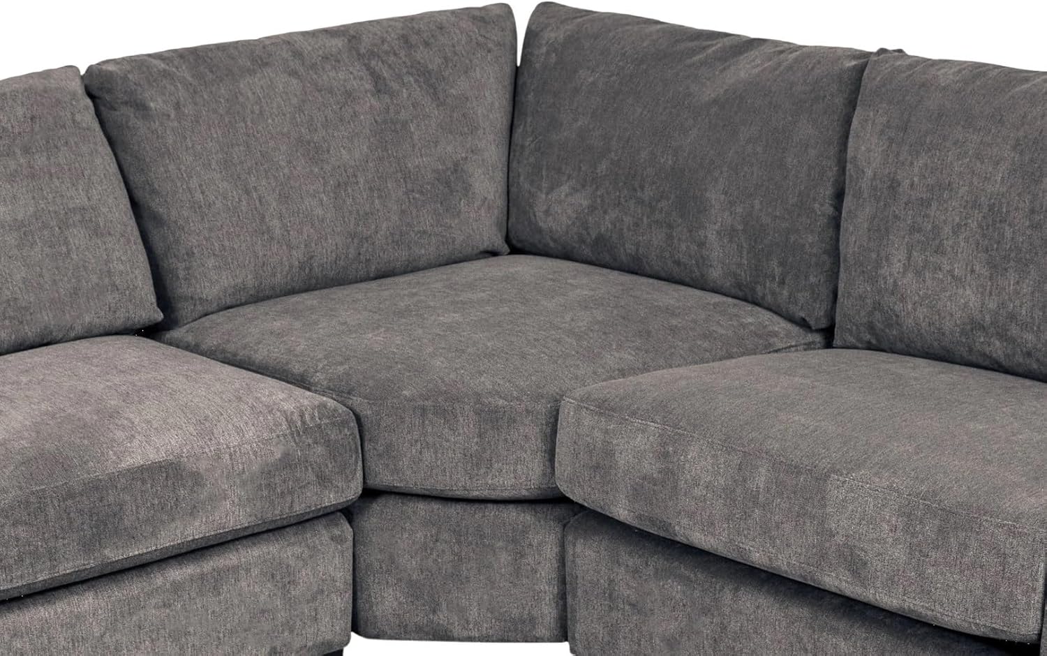 Porter Designs Clayton Sectional, Regular, Gray Dark Gray