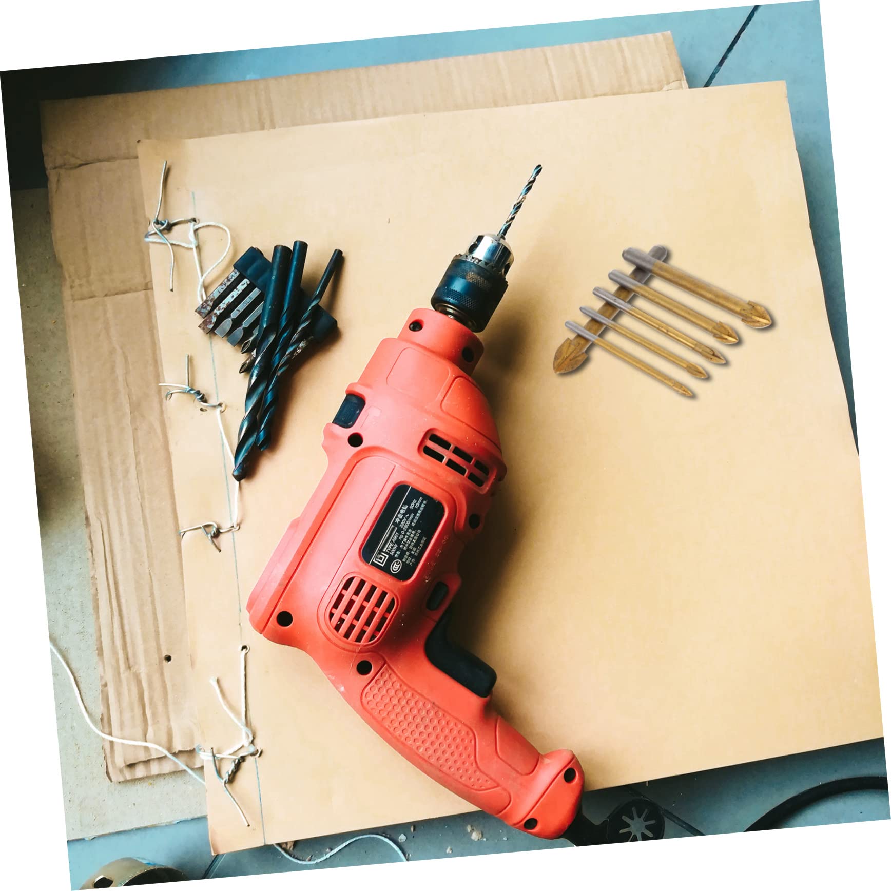 NUOBESTY 3 Juegos Broca Para Azulejos Albañilería Perforar Agujero Teja Broca De 4 Filos Para Cerámica Para Espejo Accesorios Para Herramientas Manuales Metal