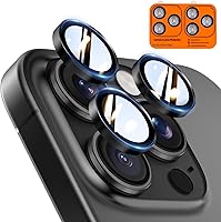 Vista 42 de TOCOL Protector de lente de cámara para iPhone 14 Pro Max / iPhone 14 Pro, protector de lente de cámara de vidrio templado HD individual resistente