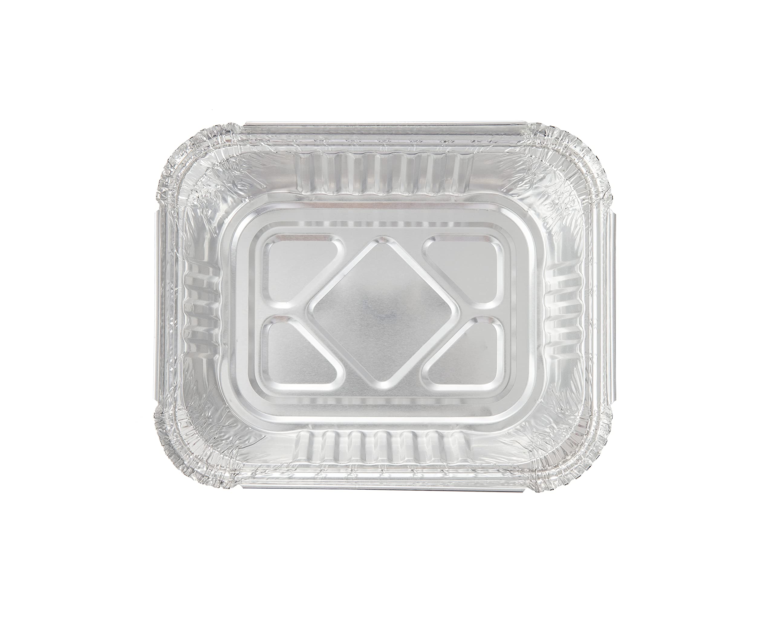 Waytiffer Sartenes de aluminio para llevar de 1 libra con tapas transparentes/recipientes de papel de aluminio para alimentos/preparación de comidas, sartenes de goteo para congelador, barbacoas