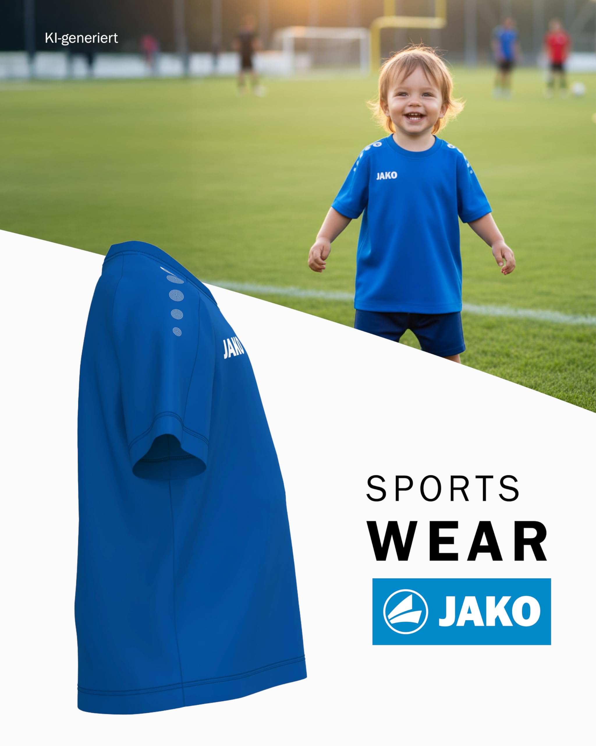 JAKO Unisex Kinder Kinder T-Shirt One Cotton Bambini T-Shirt (1er Pack)