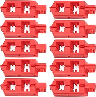 Snap On Circuit Breaker Lockout - 10Pcs PA Nylon Energy Isolation Safety Circuit Breaker Lockout Device with Double Control Design for Safety and Security in Industry and Factories