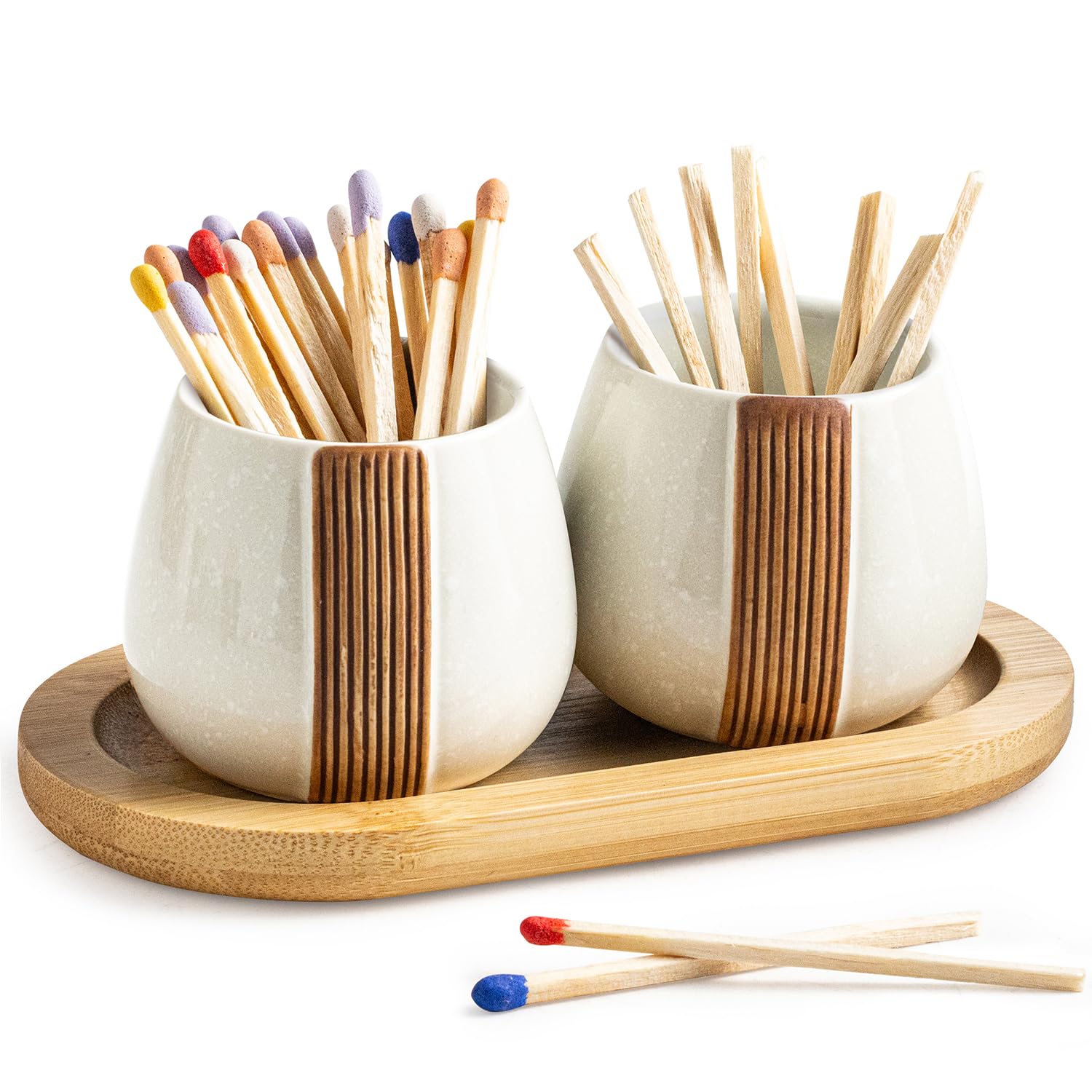 Amazon.com: Zoeeker Ceramic Match Striker Holders Set of 2