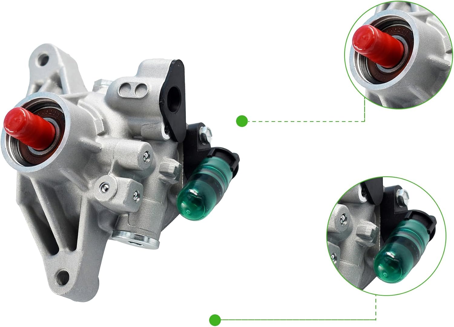 munirater Power Steering Pump 56110RNAA01 Replacement for Civic 2006-2011 DX EX LX 1.8L L4