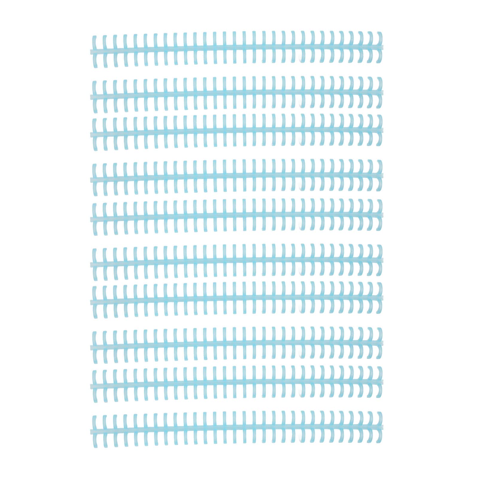10 Peignes De Reliure Plastique 30 Trous - 10mm, Transparent - Pour Cahiers, Agendas, Documents, Fabrication Maison