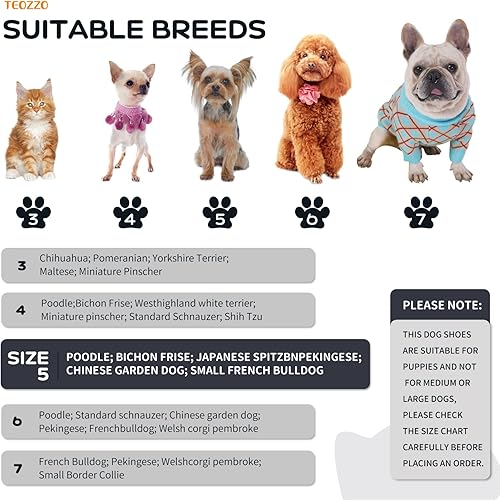 Miniatura 9 de Botas de nieve para perro, botas de nieve para perros de invierno, botas y protector de patas, botines cálidos para perros con tira reflectante,